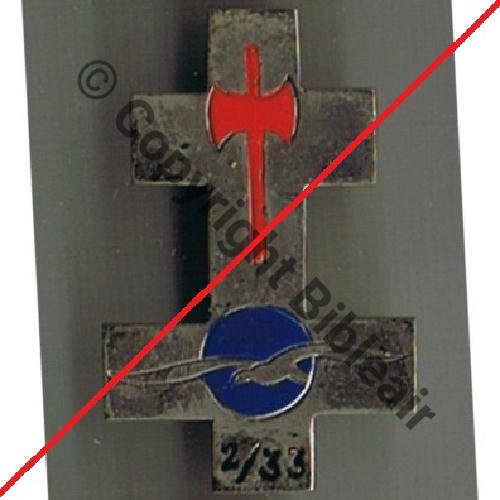 33.2  1939.43 COPIE NH  GR.II.33 SAVOIE  COPIE Fab Perso ADC REY Metal Peint Bol fenetre allonge colle araldite Alu decoupe Dos lisse plat et raye Src.S.GARNIER 